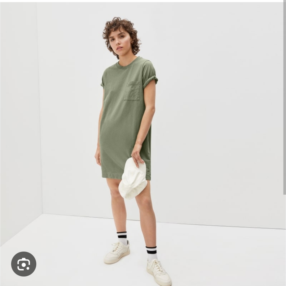 Everlane Green T-Shirt Dress